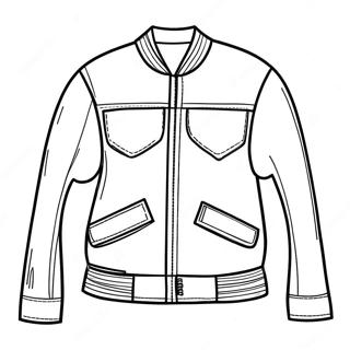 Helle Rote Jacke Ausmalbild 118348-53442