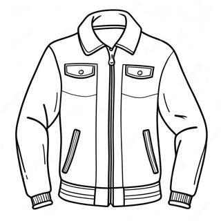 Helle Rote Jacke Ausmalbild 118348 53443