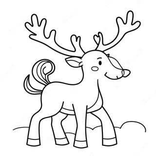 Festliches Rentier Ausmalbild 118938 54018