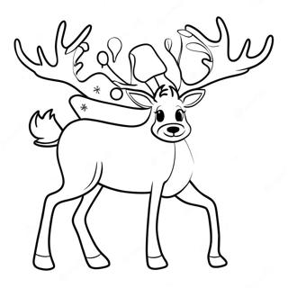 Festliches Rentier Ausmalbild 118938 54019