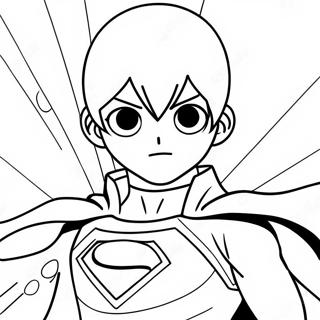 Anime Junge Im Superheldenkostum Ausmalbild 119038 54090