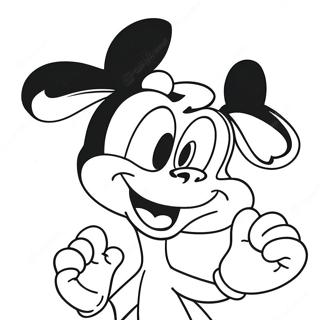 Yakko Warner Mit Einem Lustigen Gesichtsausdruck Ausmalbild 119165-54187