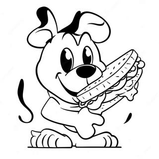 Wakko Warner Der Ein Riesiges Sandwich Isst Ausmalbild 119166 54190