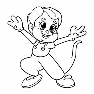 Dot Warner In Einer Lustigen Pose Ausmalbild 119167 54194