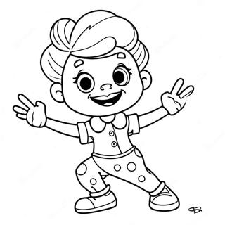 Dot Warner In Einer Lustigen Pose Ausmalbild 119167 54195