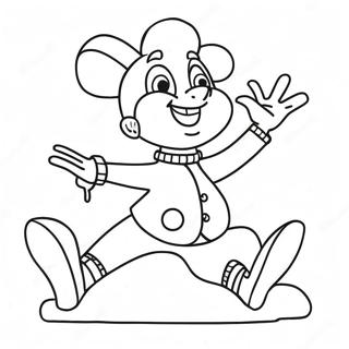 Dot Warner In Einer Lustigen Pose Ausmalbild 119167 54196