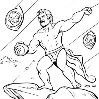 Midas Der Gegenstande In Gold Verwandelt Ausmalbild 119193 54216