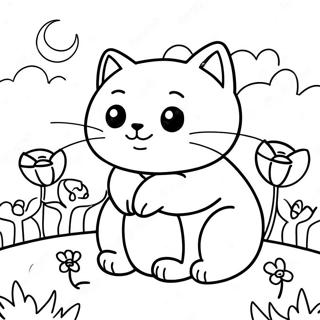 Schlafende Katze Beim Nickerchen Poppy Playtime Ausmalbild 119397-54367