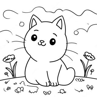 Verspielte Katze Beim Nickerchen Poppy Playtime Ausmalbild 119398-54371