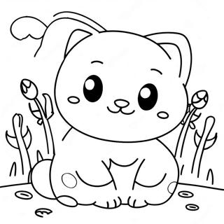 Niedliche Katze Beim Nickerchen Poppy Playtime Ausmalbild 119399-54375