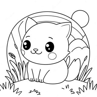 Niedliche Katze Beim Nickerchen Poppy Playtime Ausmalbild 119399-54376