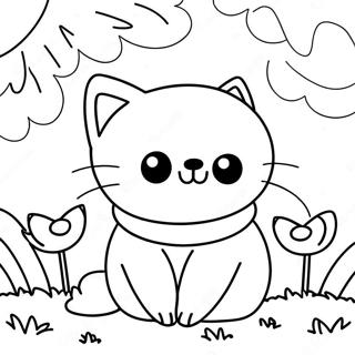 Gluckliche Katze Beim Nickerchen Poppy Playtime Ausmalbild 119400 54379