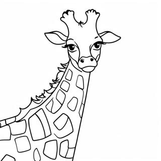 Realistische Giraffe Ausmalbilder