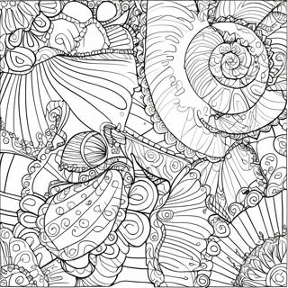 Aufwendige Muschelmuster Ausmalbild 119735-54642