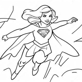 Supergirl Rettet Den Tag Ausmalbild 119864-54741