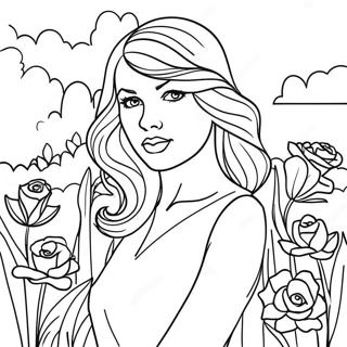 Fesselndes Taylor Swift Evermore Album Ausmalbild 119890-54761