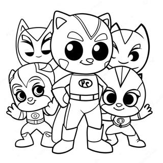 Pj Masks Superhelden Team Ausmalbild 11994-786