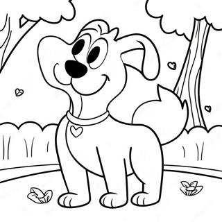 Abenteuerlicher Katzehund Im Park Ausmalbild 120019 54858