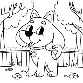 Abenteuerlicher Katzehund Im Park Ausmalbild 120019 54859