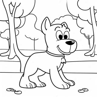 Abenteuerlicher Katzehund Im Park Ausmalbild 120019 54860