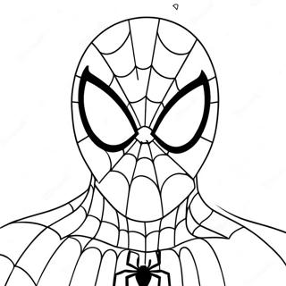 Cartoon Ausmalbild Von Spiderman Gesicht 120097 54918