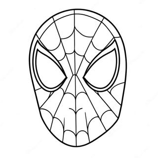Cartoon Ausmalbild Von Spiderman Gesicht 120097 54919
