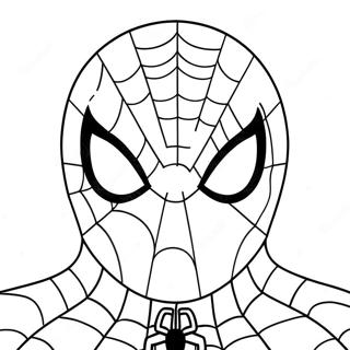 Cartoon Ausmalbild Von Spiderman Gesicht 120097 54920