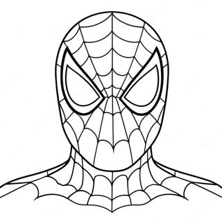 Klassisches Ausmalbild Von Spiderman Gesicht 120098 54921