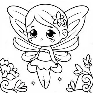 Niedliche Fee Mit Funkelnden Flugeln Ausmalbild 120197 54995