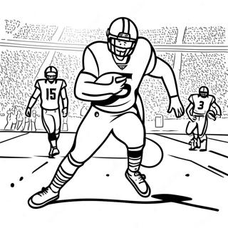 Christian Mccaffrey Erzielt Einen Touchdown Ausmalbild 120376-55137