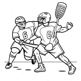 Spannendes Lacrosse Spiel Ausmalbild 120630-55330