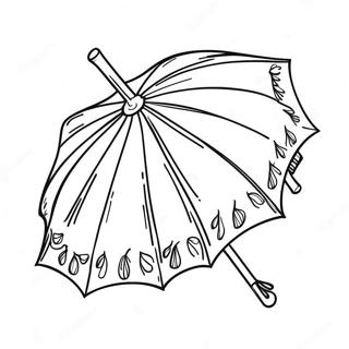 Bunte Strand Schirm Malvorlage 120835-55495