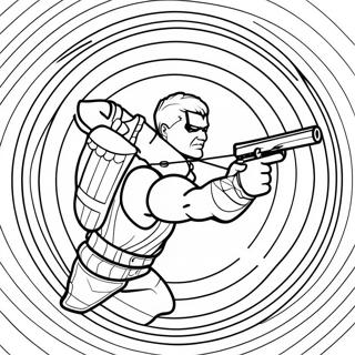 Hawkeye Zielt Auf Die Zielscheibe Ausmalbild 121194-55965