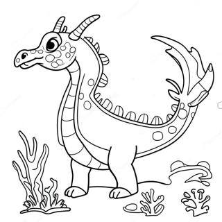 Bunter Meerdrache Im Korallenriff Ausmalbild 121506-56185