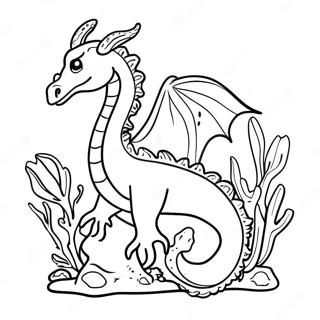 Bunter Meerdrache Im Korallenriff Ausmalbild 121506-56186