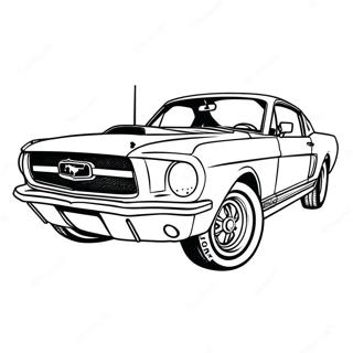 Ford Mustang Ausmalbilder