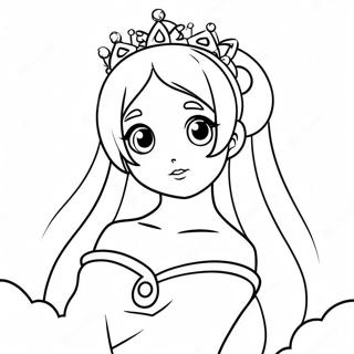 Anime Prinzessin Ausmalbild 121631-56276