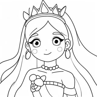 Magische Anime Prinzessin Ausmalbild 121632-56277