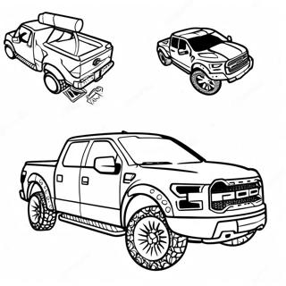 Ford Raptor Truck Ausmalbild 121936-56515