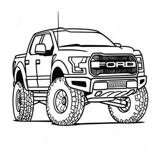 Ford Raptor In Aktion Ausmalbild 121937-56518