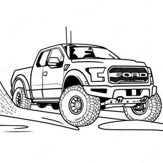 Ford Raptor In Aktion Ausmalbild 121937-56519