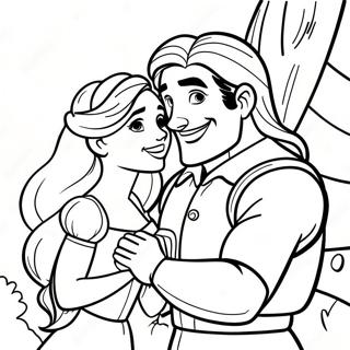 Verspielte Rapunzel Und Flynn Ausmalbild 122996 57408