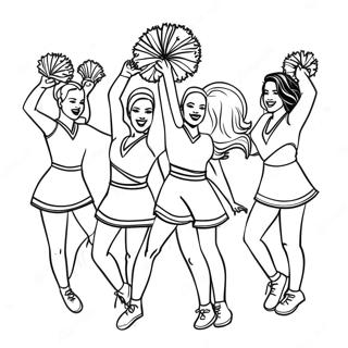 Broncos Cheerleader Ausmalbild 123096-57483