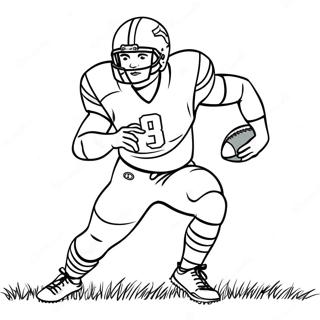 Aj Brown Mit Fussball Ausmalbild 123148-57521