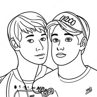 Abenteuerlicher Sam Und Colby Ausmalbild 123301-57635