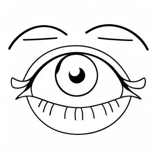 Cartoonhafte Augen Und Mund Ausmalbild 123484 57785