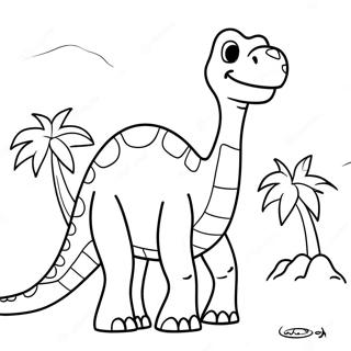 Brontosaurus Ausmalbild 123506-57789