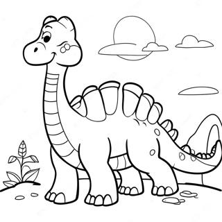 Brontosaurus Ausmalbild 123506-57792