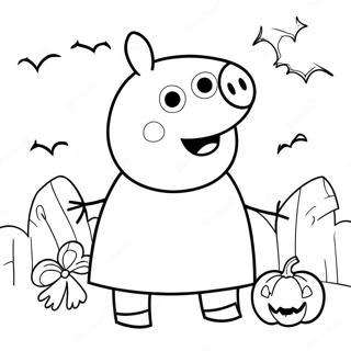 Peppa Wutz Halloween Ausmalbilder