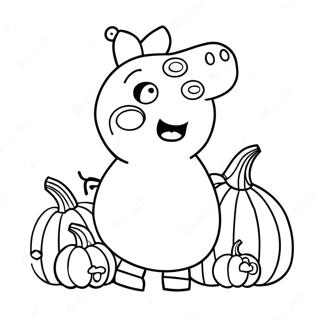 Peppa Wutz Mit Kurbis Ausmalbild 123535-57822